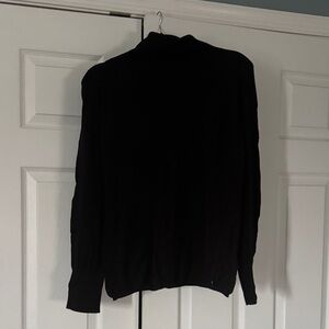 Jennifer Lopez Men's Black Zip-Up Sweater